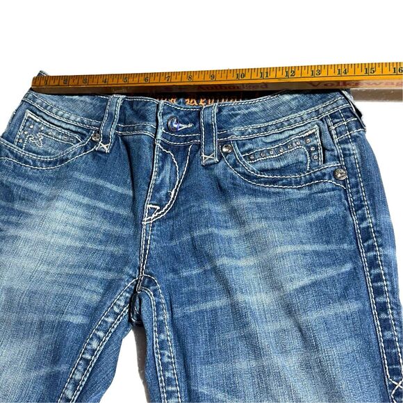 Rock Revival Denim Noelle Capri Ankle Jeans Womens Size 29 29x28 Low Rise - Picture 12 of 14